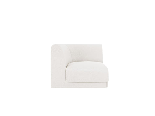 Micadoni Hoekmodule Miley boucle wit - 90x90x70cm
