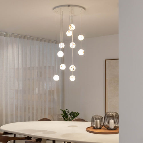 Atmooz hanglamp Cathedral 11 - naturel - Ø 55 x H 200 cm - G4