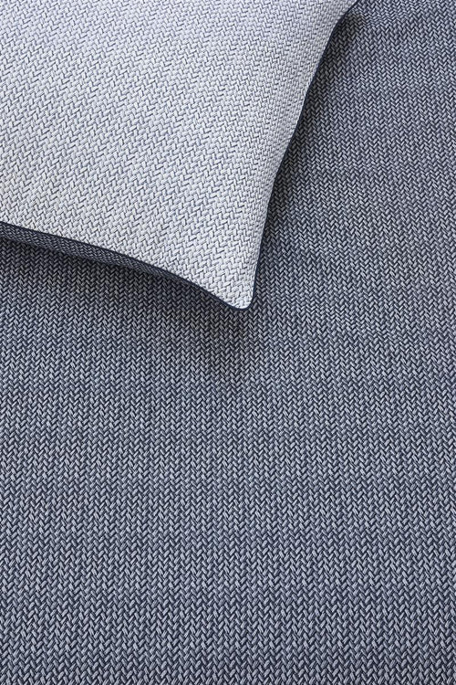 Riviera Maison dekbedovertrek Twisted - 200x200/220 cm - blauw