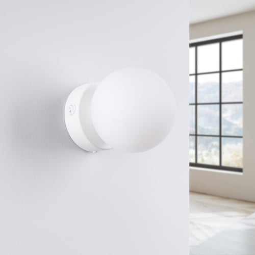 Sollux Lighting Wandlamp YOLI 1 wit - 12x14x12cm