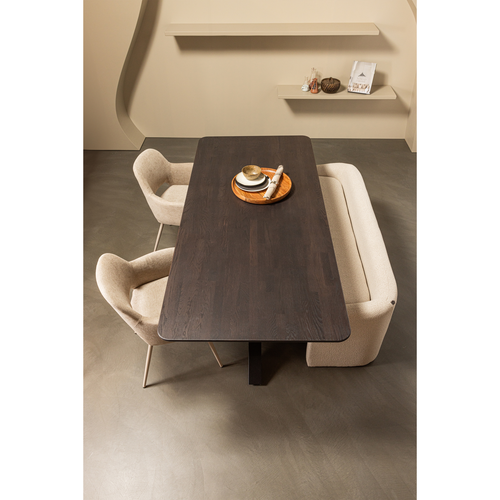 WOOOD kruispoot Tablo - Metaal - Zwart - 72x159x77