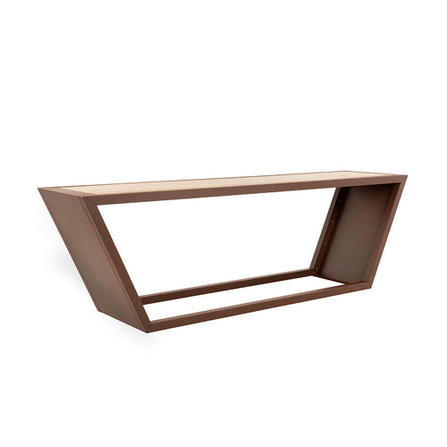 HOME DELUXE Stalen zitset KOBON Bruin - Made in Germany - 1 x tafel - vtwonen shop