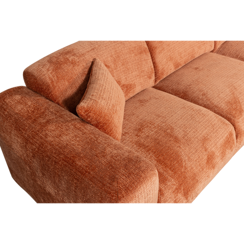 WOOOD chaise longue bank rechts Cloud - Chenille - Terra - 80x280x165 - vtwonen shop