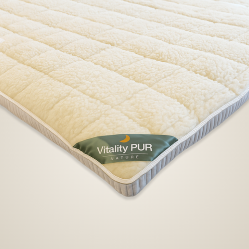 Vitality Pur - Wollen onderdeken - Natuurlijk warm slaapcomfort - 180x200cm