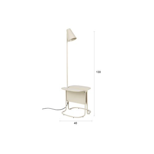 Zuiver Lustor Vloerlamp + Bijzettafel Beige - vtwonen shop