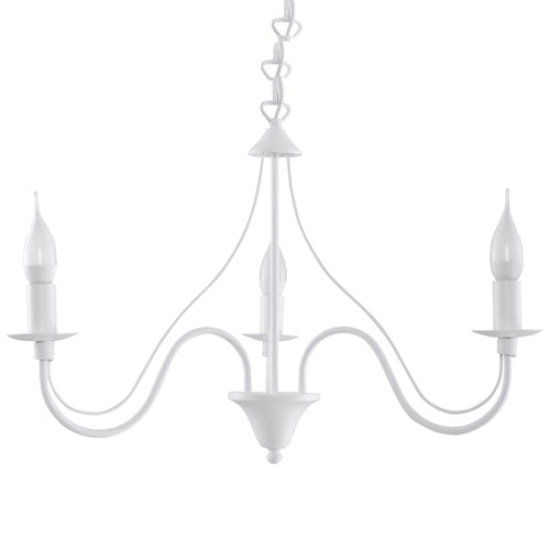 Sollux Lighting Kroonluchter MINERWA 3 wit - 60x60x80cm