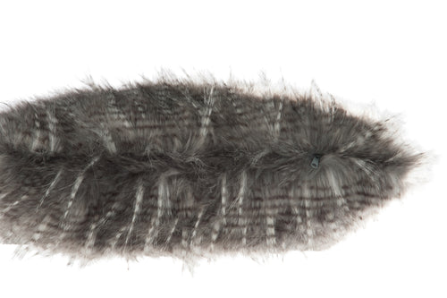 J-Line kussen Dikke Strepen Nepbont - imitatiebont - wit/grijs - vtwonen shop