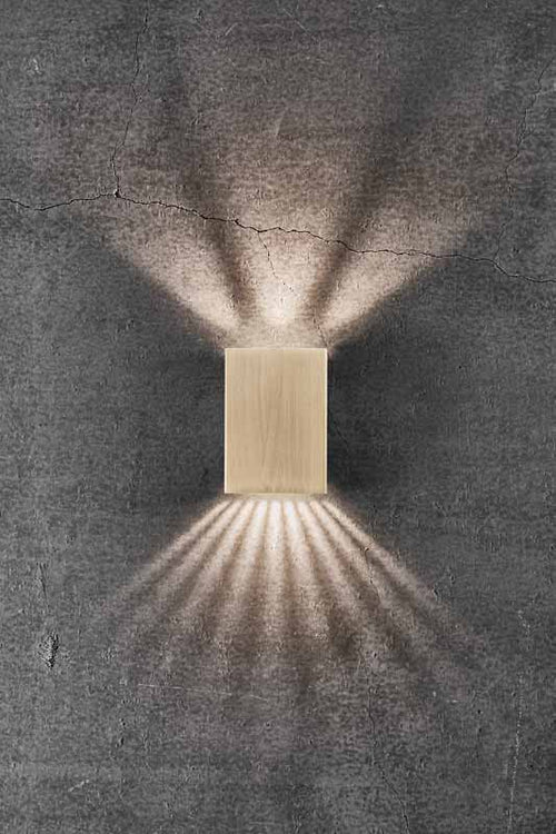 Nordlux Fold Wandlamp Buiten M | LED | 3000K | IP54 | Messing | Seaside - vtwonen shop