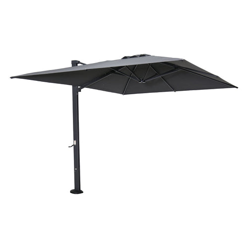 Garden Impressions Hawaii Emperor telescoop zweefparasol 300x400 antraciet