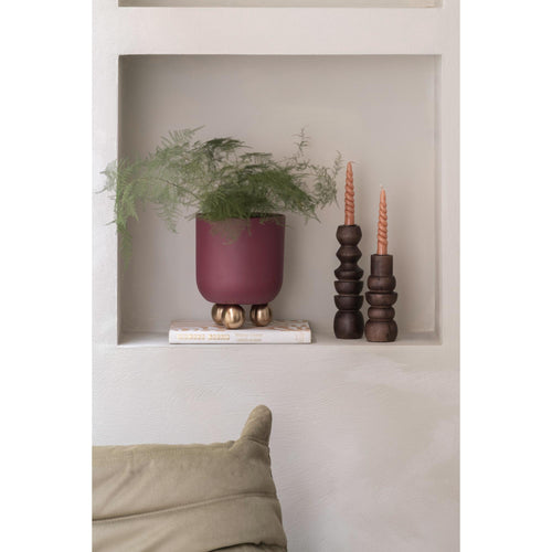 Present Time bloempot Estilo Small - rood - Ø18.5cm - vtwonen shop