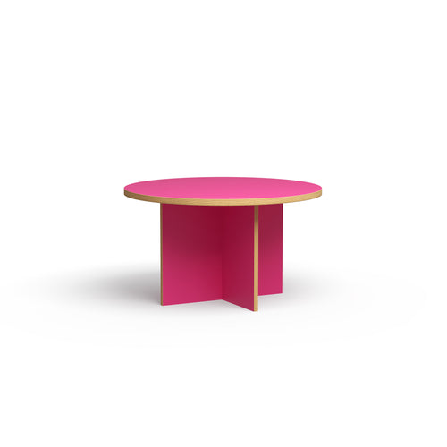 HKLIVING dinertafel rond – raspberry –  130cm - vtwonen shop