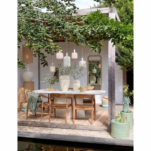 Light & Living vaas Lovro - wit - Ø39.5cm