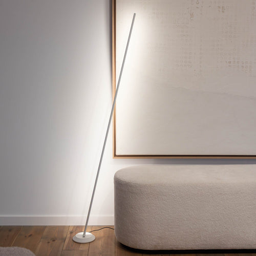 Atmooz vloerlamp Goblin - wit - Ø 15 x H 151 cm - geïntegreerde led