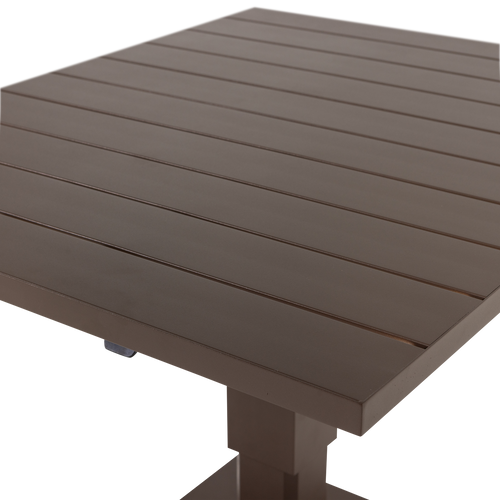 WOOOD tuintafel verstelbaar Tesso - Aluminium - Bruin - 68/45x100x80