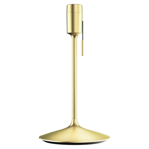 Umage Komorebi Medium lampenkap natural oak met Sante tafellamp standaard goud - Ø 29 cm