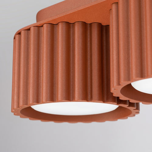 Sollux Lighting Plafondlamp AURA 3 rode oker Gx53 - 32,5x10x8cm