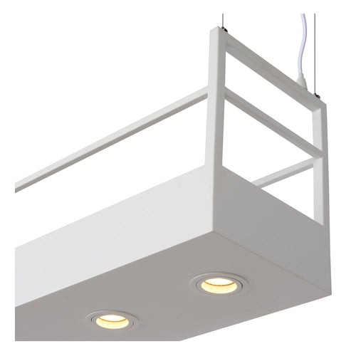 Lucide hanglamp MIRAVELLE - 6xGU10 - Wit - vtwonen shop