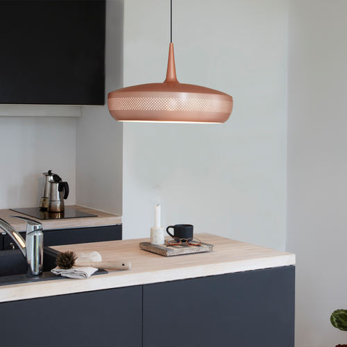 Umage Clava Dine lampenkap brushed copper - Ø 43 cm - vtwonen shop