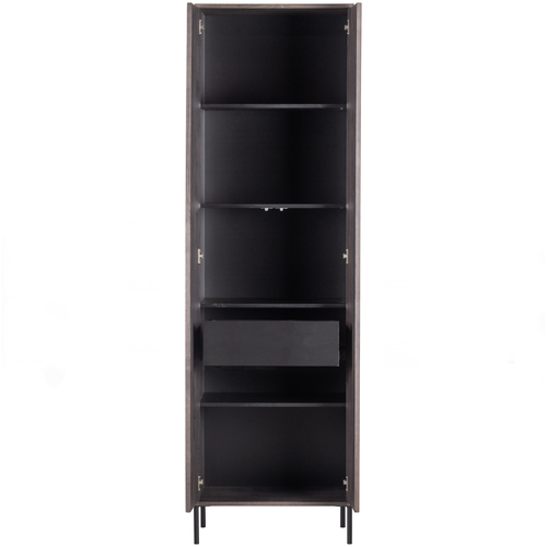 WOOOD hoge kast New Gravure - Essen - Espresso - 210x60x42 - vtwonen shop