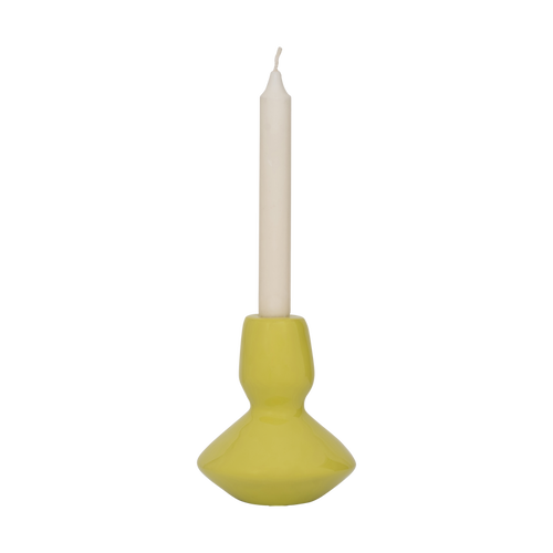 Urban Nature Culture LINDA. x UNC kandelaar Logan - Warm Olive - Ø 12 * 14 CM - vtwonen shop