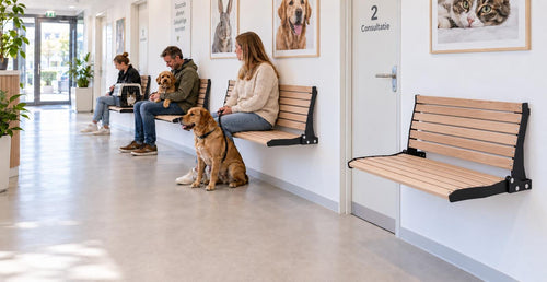 MaximaVida opklapbare gevelbank Jordaan met rugleuning 100 cm