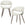 WOOOD eetkamerstoelen Yossi Houten Bruine Poot - Bruin - Set van 6