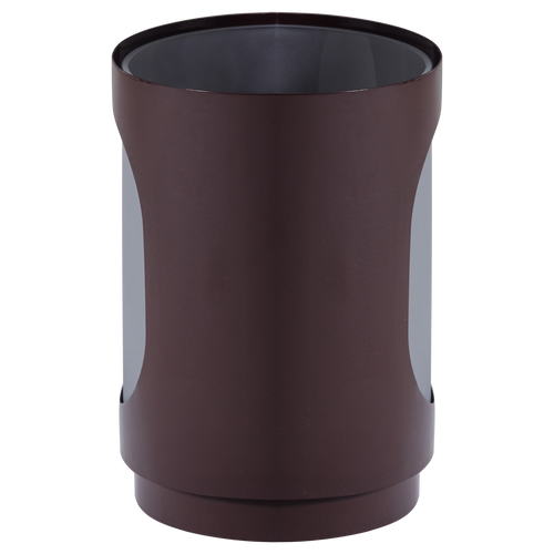WOOOD windlichten Tavo - Metaal/Glas - Bruin - Set van 2 - 20x15x15/15x15x15