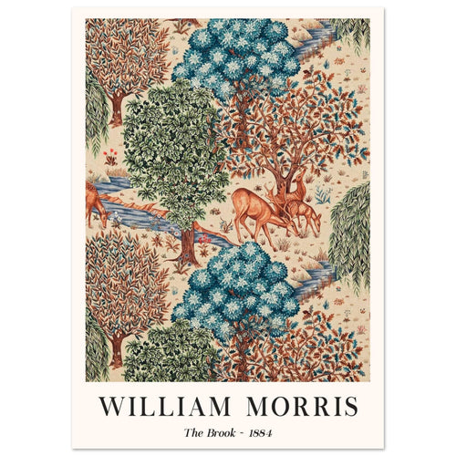 Artfulprints  William Morris - The brook   poster A4 21x29.7 cm - vtwonen shop