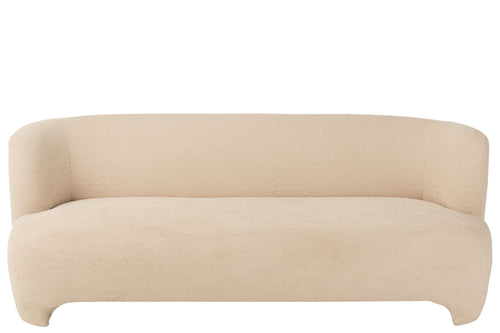 J-Line zetel 2/3-Zit Gebreid - hout - wit