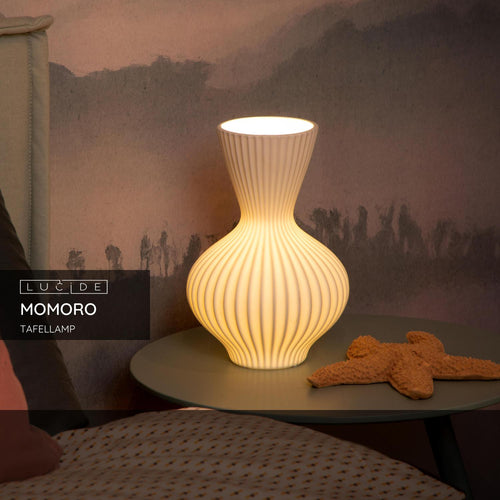 Lucide tafellamp MOMORO - 1xE14 - Wit - vtwonen shop