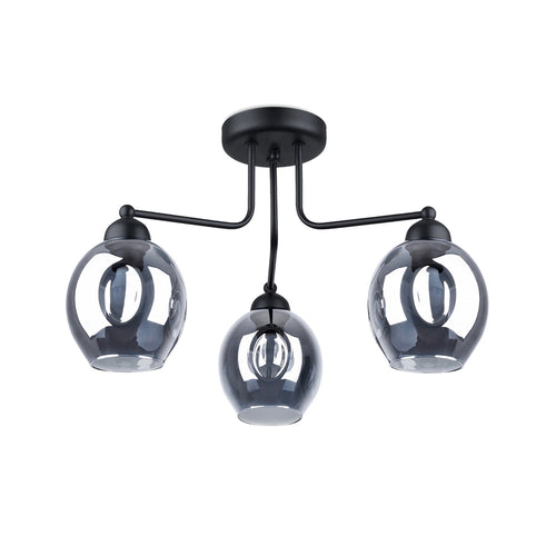 Sollux Lighting Kroonluchter FILLAN 3 zwart - 54x54x36cm