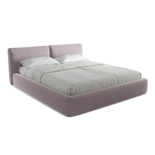 LaMiaSofa Bed met opbergruimte Milano - velours - lavendel - 200x228x82
