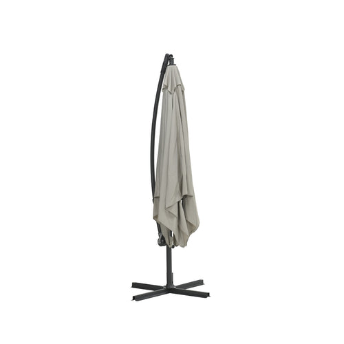 Corfu parasol - 250x250 cm - carbon black - zand