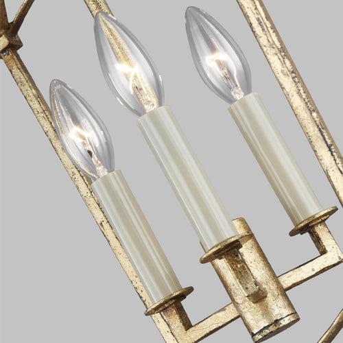Elstead Feiss Thayer Lantaarns Hang Plafondlamp Antiek Goud