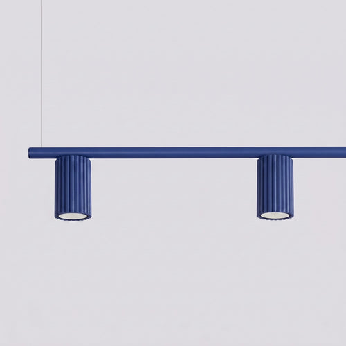Sollux Lighting Kroonluchter KARBON 4 ultramarijn - 122x6,5x212cm