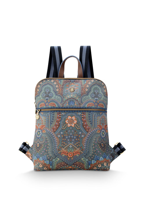 Pip Studio - Finlee Rugzak Dames - Jabali - Blauw - 28x11x36cm - vtwonen shop