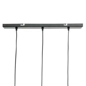 FurniLux Pendant lamp Ovo cluster rectangular - zwart - 13x66x132 cm