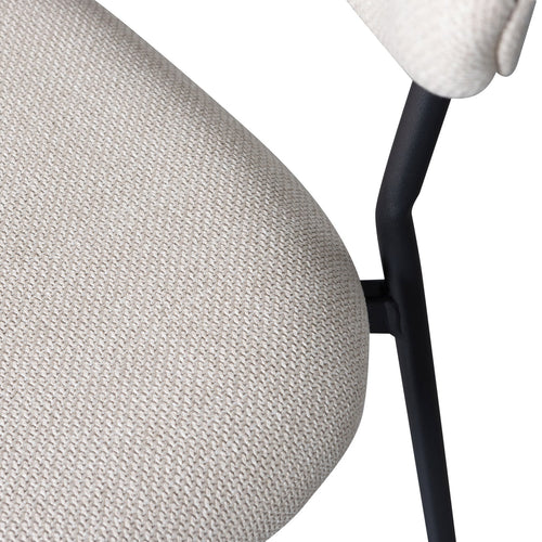 WOOOD eetkamerstoelen Kjeld - Polyester - Naturel - Set van 6 - vtwonen shop