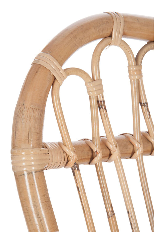 J-Line schommelstoel - rotan - naturel