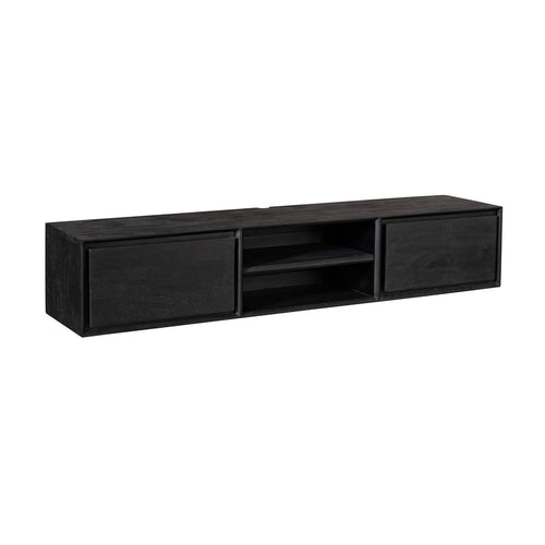 Starfurn Tv-meubel Ambiance - Zwevend - Zwart Hout - 160x35x30cm