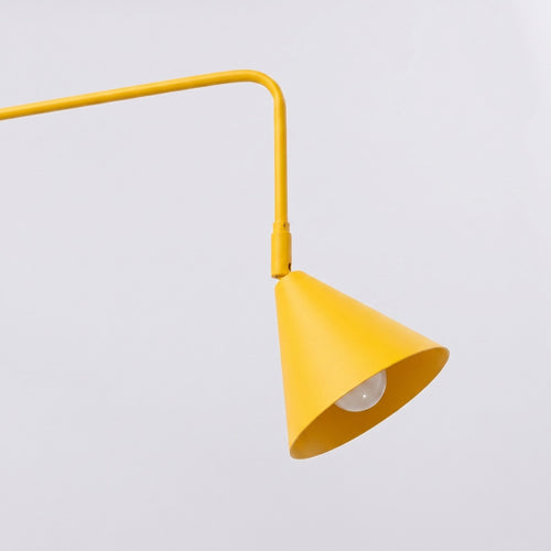 Sollux Lighting Wandlamp NOX 1 geel met schakelaar - 14x61x30cm