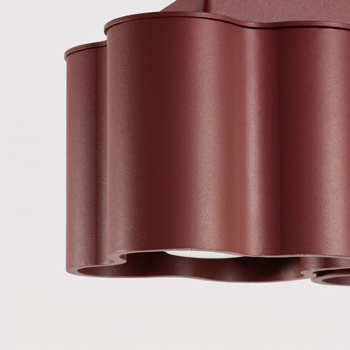 Sollux Lighting Plafondlamp OVIO 2 bordeaux GU10 - 24,5x12x12cm