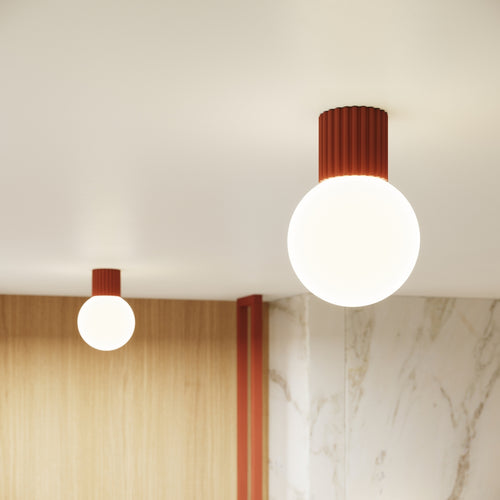 Sollux Lighting Wandlamp HALO rode okra IP44 - 12x17x12cm