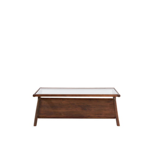 Light & Living tafel Yuki - bruin - 112x70x41 cm