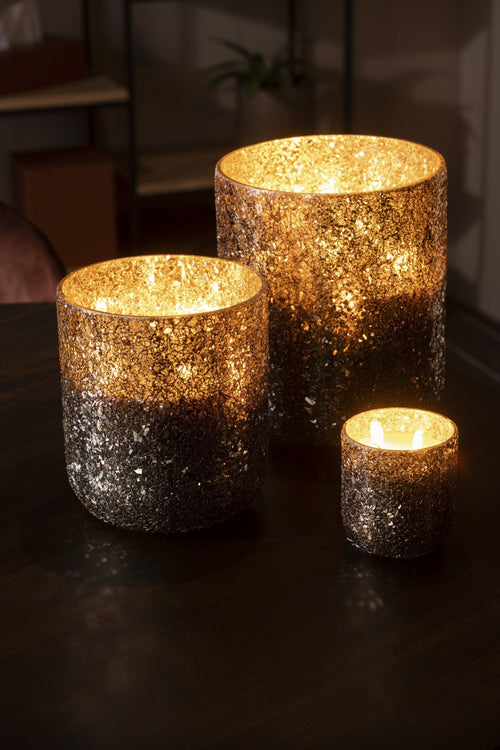 J-Line geurkaars Luxuria - Cookie Crunch - glas - brons - small - 40U