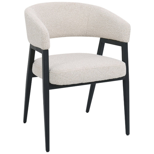 DÉJA Living Eetkamerstoel Fureso - Beige/Zwart - Set van 2
