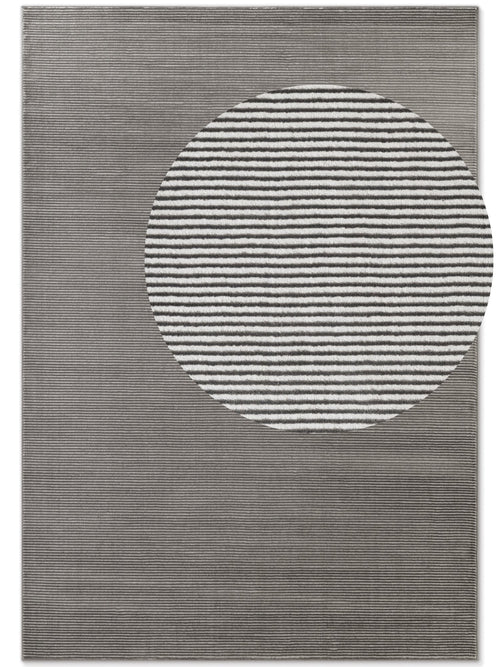 Elle Decoration Perles Shortpile Rug Dolomite Cream Anthracite 160x235 cm - vtwonen shop