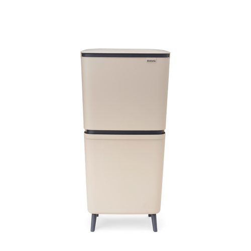 Brabantia SortUp Recycle Prullenbak Hi, 10+10+25 liter - Soft Beige
