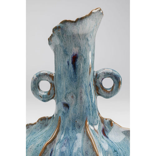 Kare Design Vaas Mina blauw met handgrepen - vtwonen shop