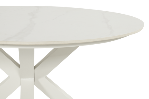 Hartman Dining Tuinset Xander - Wit Keramiek Kunststof - Ø120x75cm - vtwonen shop